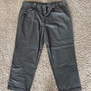 Izod Men's Charcoal Dress Pants